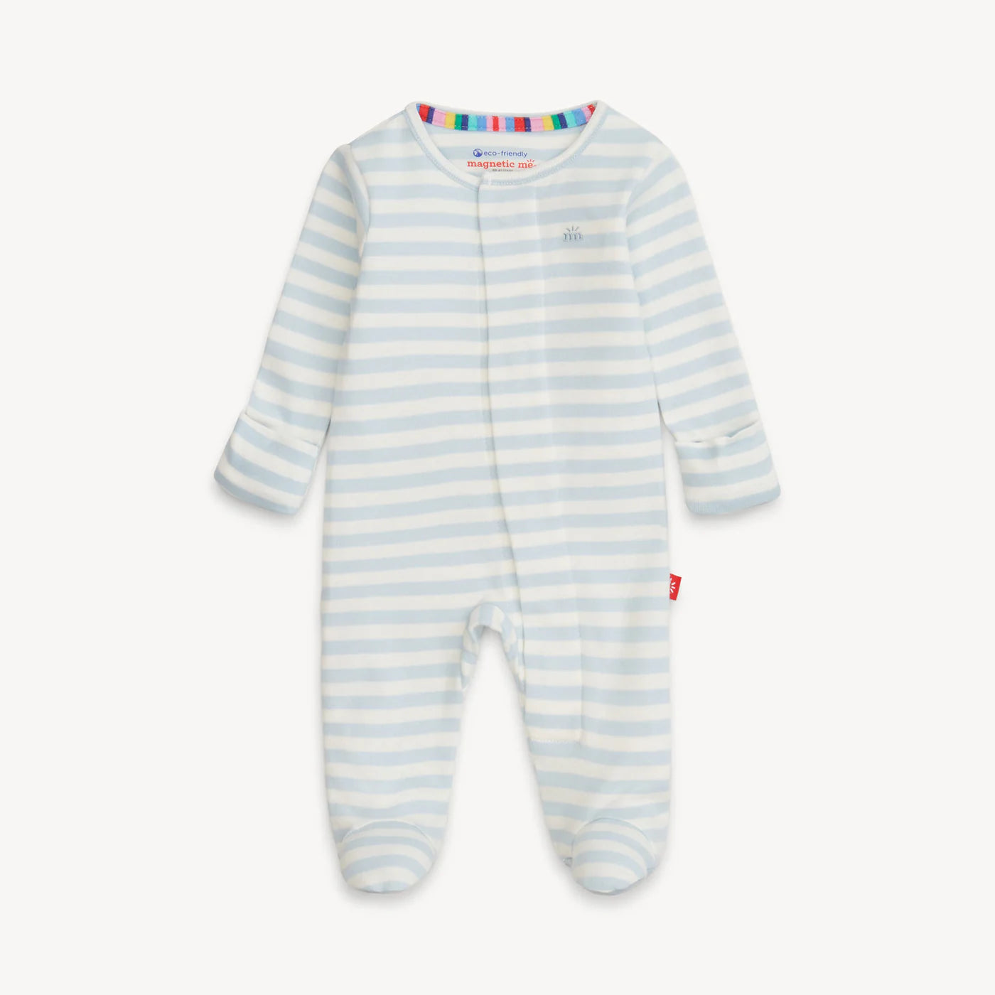 Magnetic Me Blue Stripe Footie