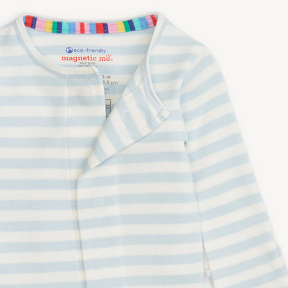Magnetic Me Blue Stripe Footie
