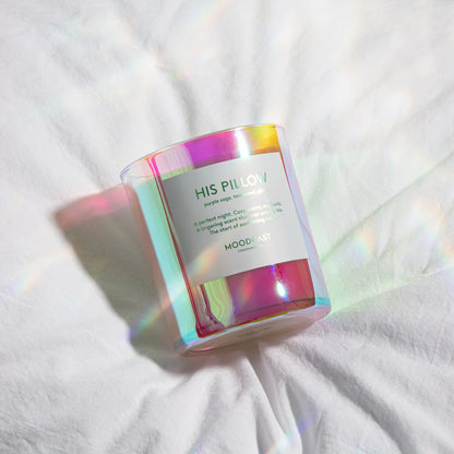 His Pillow Iridescent Candle