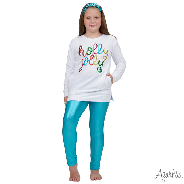 Youth Holly Jolly Sequin Pocket Tunic