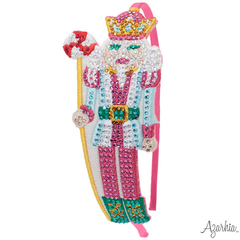 Youth Nutcracker Rhinestone Patch Headband