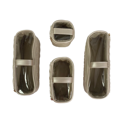 Mini Diva Makeup Case - Pearl Quilted