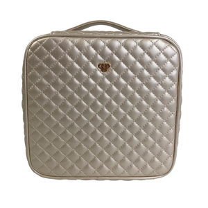 Mini Diva Makeup Case - Pearl Quilted