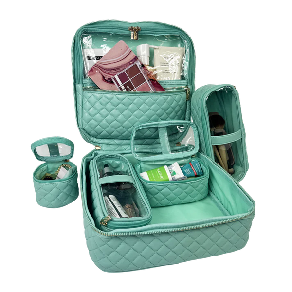 Mini Diva Makeup Case - Turquoise Quartz