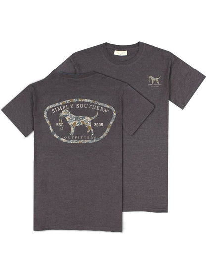 Men's Iron Heather Camo Dog Tee