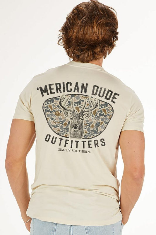 Men's Linen Deer Dude Tee