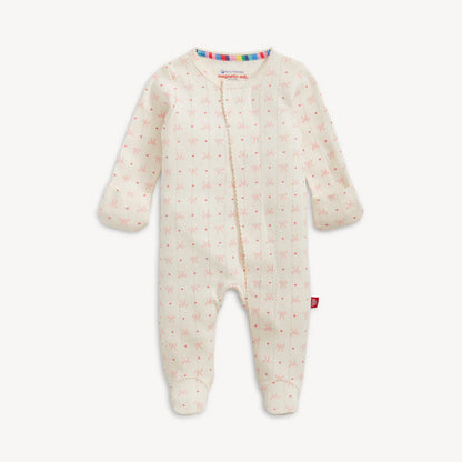 Magnetic Me Heart & Bow Pointelle Footie