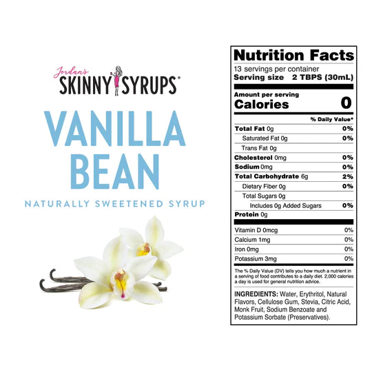 Sugar Free Vanilla Bean Syrup - 375ml