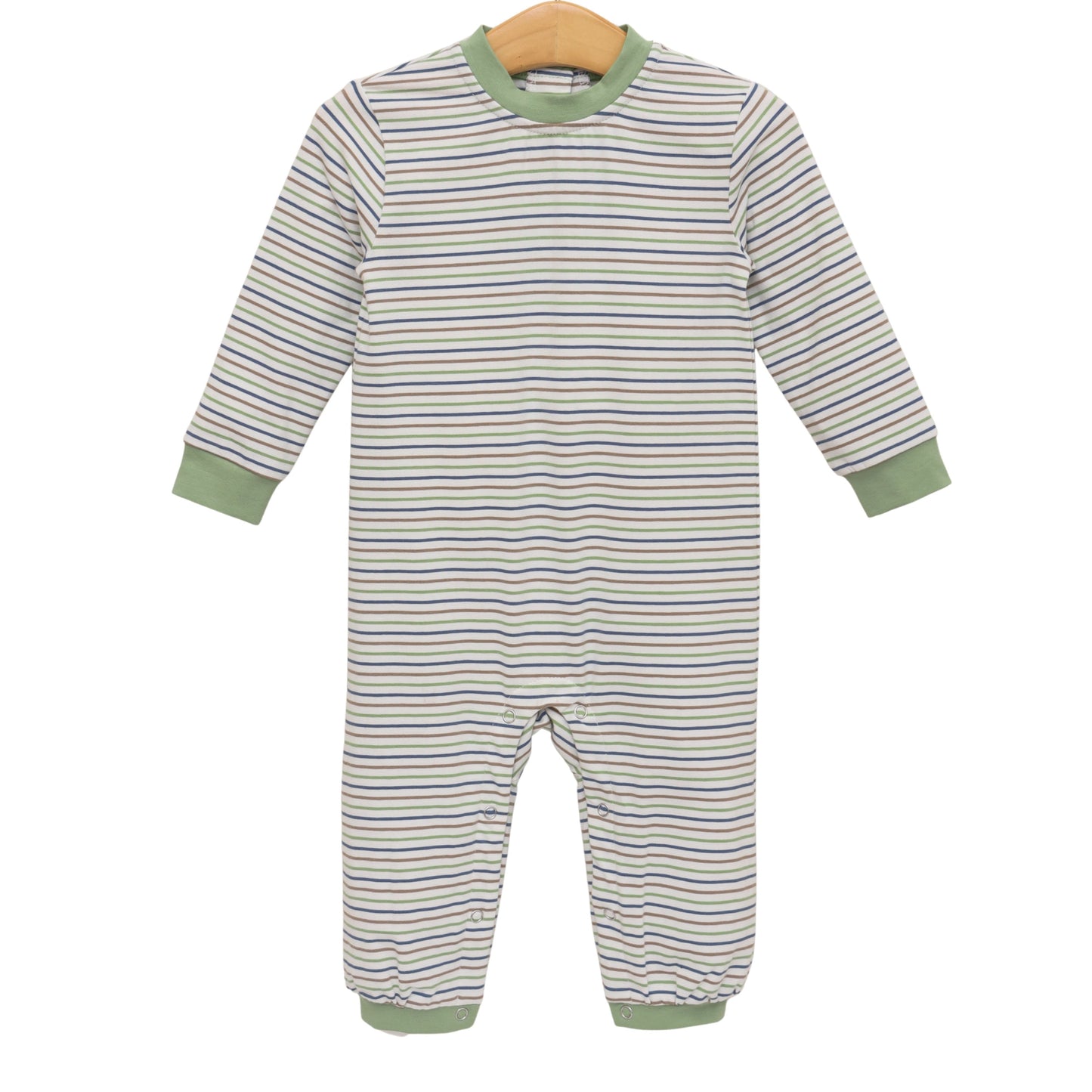 Trotter Street Pine Cove Stripe Miller Romper