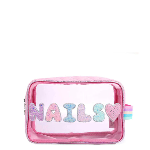Bubble Gum Nails Clear Glam Bag