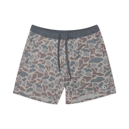 Classic Deer Camo with Grey Liner Athletic Shorts
