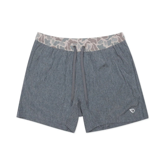 Grizzly Grey with Classic Deer Camo Liner Athletic Shorts