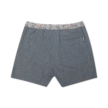 Grizzly Grey with Classic Deer Camo Liner Athletic Shorts