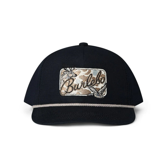 Black Camo Burlebo Patch Cap