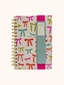 Put A Bow On It Oliver Notebook with Pen Pocket