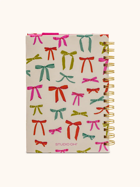 Put A Bow On It Oliver Notebook with Pen Pocket