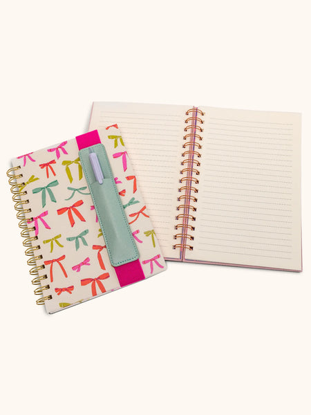 Put A Bow On It Oliver Notebook with Pen Pocket