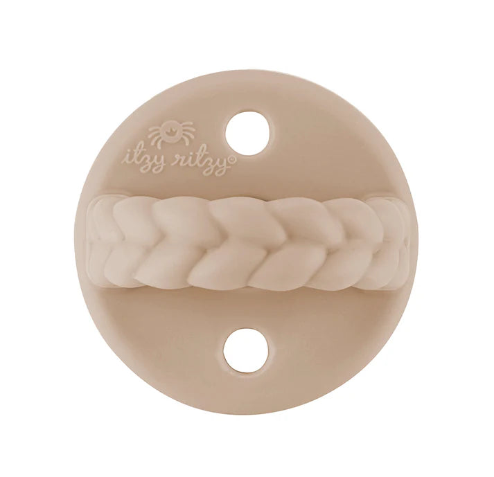 Sweetie Soother™ Pacifier 2-Pack - Toast & Buttercream Braids