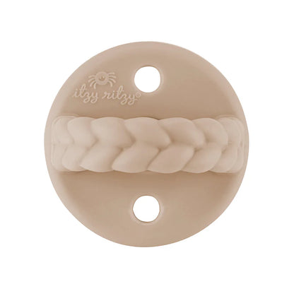 Sweetie Soother™ Pacifier 2-Pack - Toast & Buttercream Braids