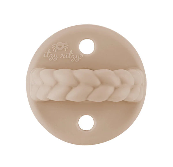 Sweetie Soother™ Pacifier 2-Pack - Toast & Buttercream Braids