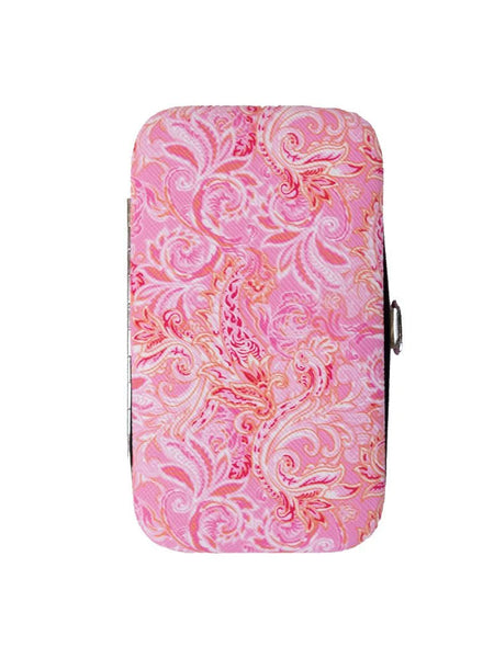 Pink Paisley Travel Manicure Kit