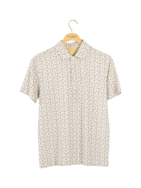 Boy's Beige Duck Water Dude Polo