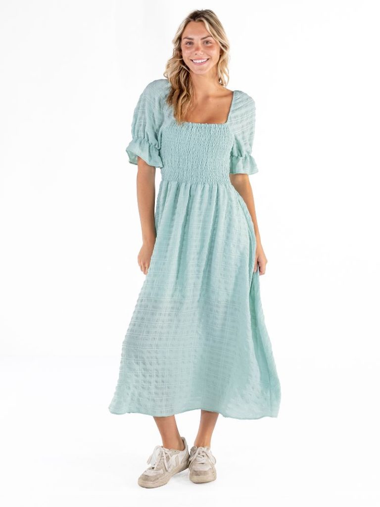 Harbor Smocked Solid Dress