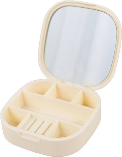Travel Jewelry Case with Mirror