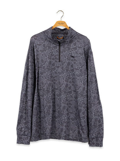 Men's Black Camo Performance Quarter Zip