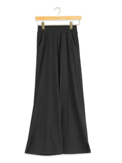 Black Rib Knit Pants