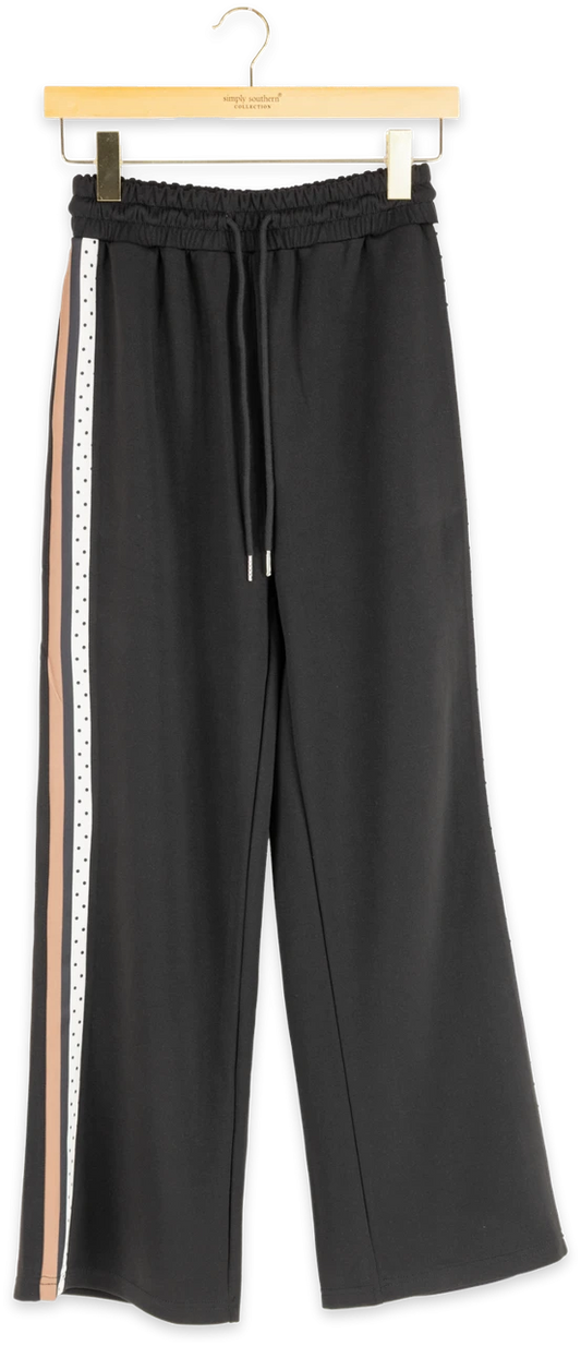 Black Dot Soft Side Pants