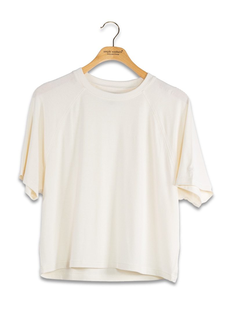Ivory Modal Jersey Lounge Tee