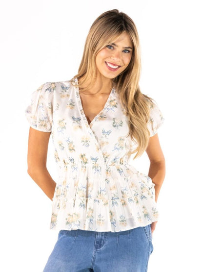 Floral Peplum Top