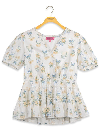 Floral Peplum Top