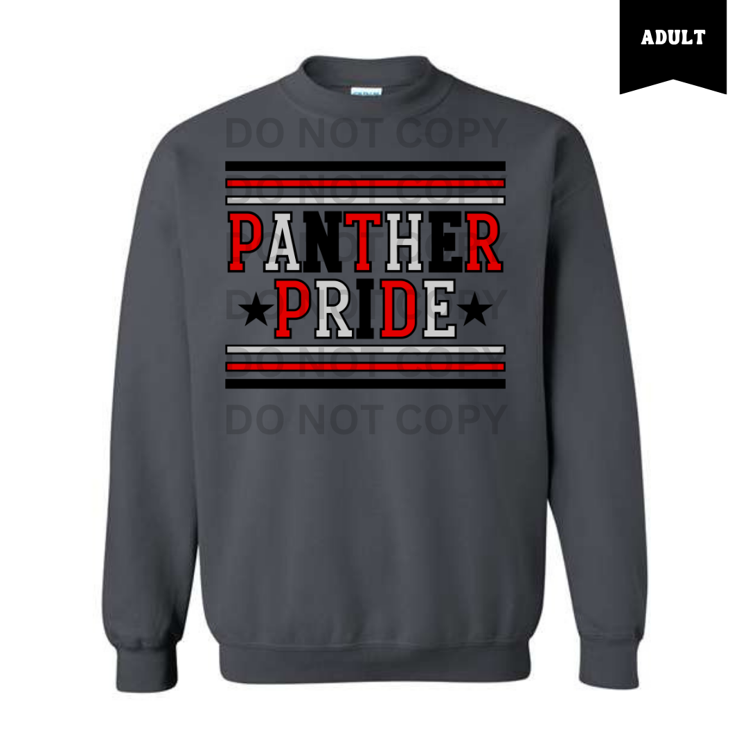 Charcoal Panther Pride Sweatshirt