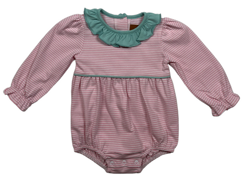 Pink Stripe Hayden Long Sleeve Bubble