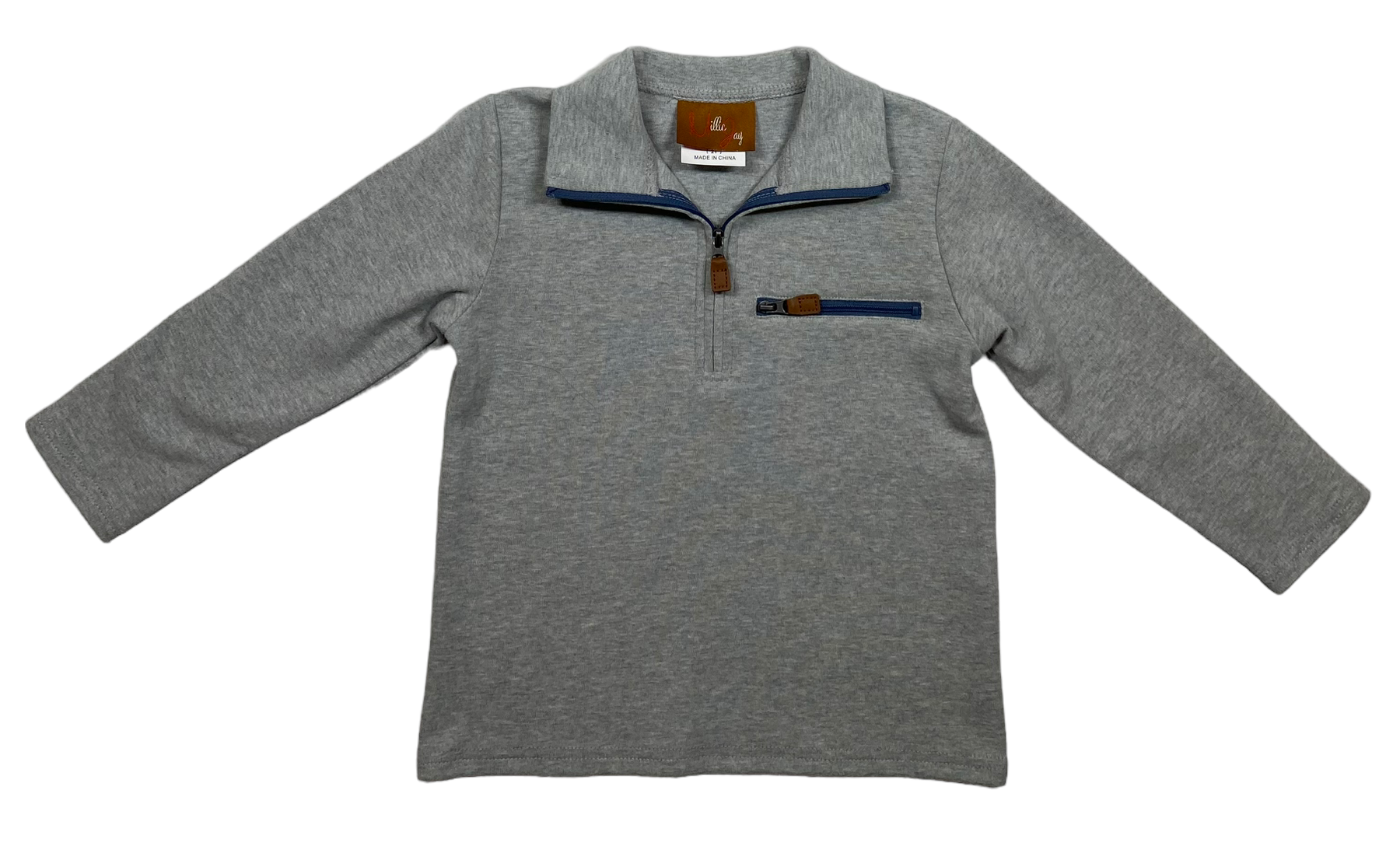 Grey Kingston 1/4 Zip Pullover