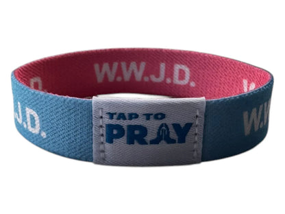 Tap To Pray™ Wristbands - Blue & PInk