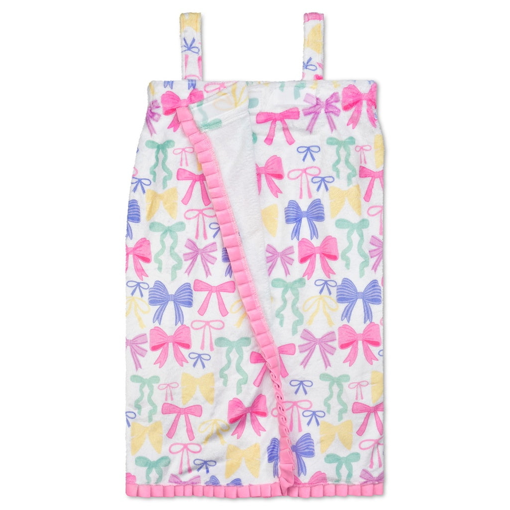 Youth Pretty Bows Plush Spa Wrap