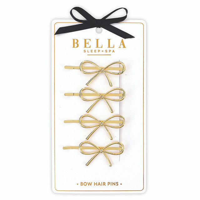 Gold Bow Hair Pins