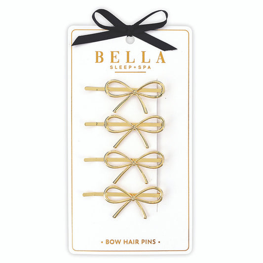 Gold Bow Hair Pins