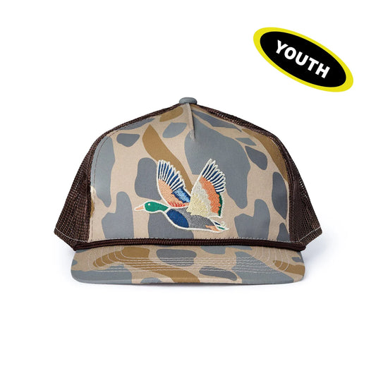 Youth Retro Camo Duck Cap