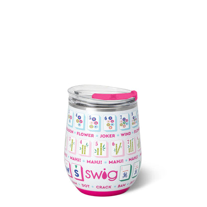 Swig Mahjong 12 oz. Stemless Wine Cup