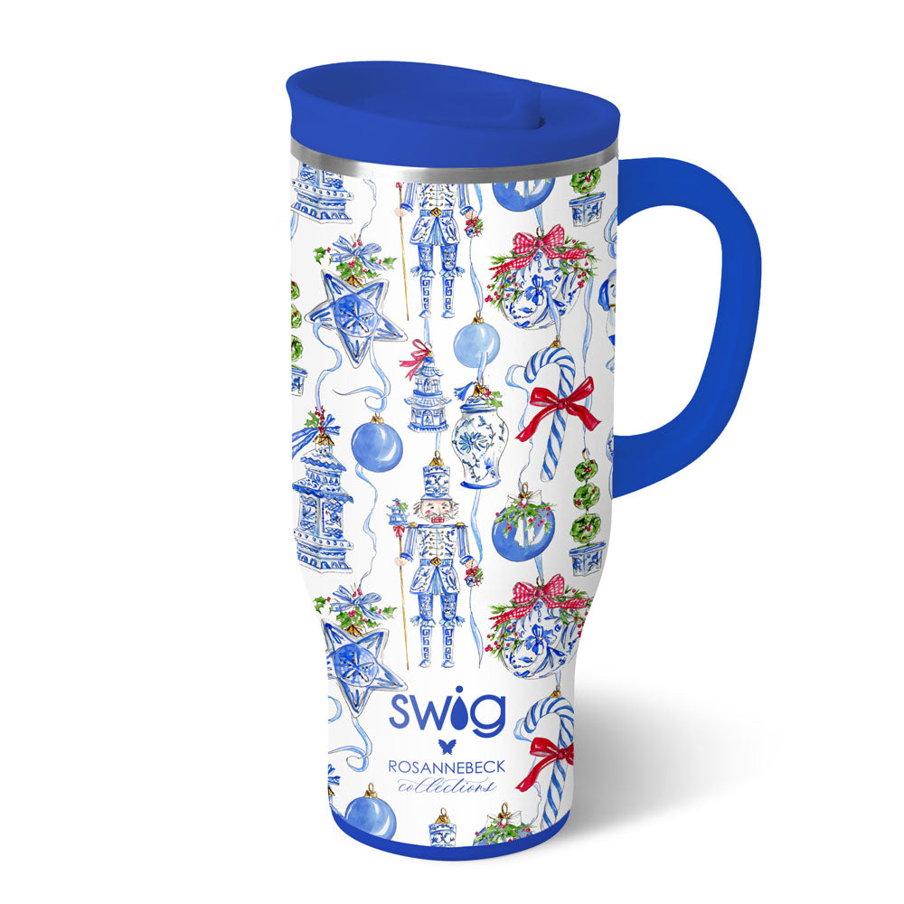 Swig Chinoiserie Ornaments 24 oz. Leakproof Travel Mug
