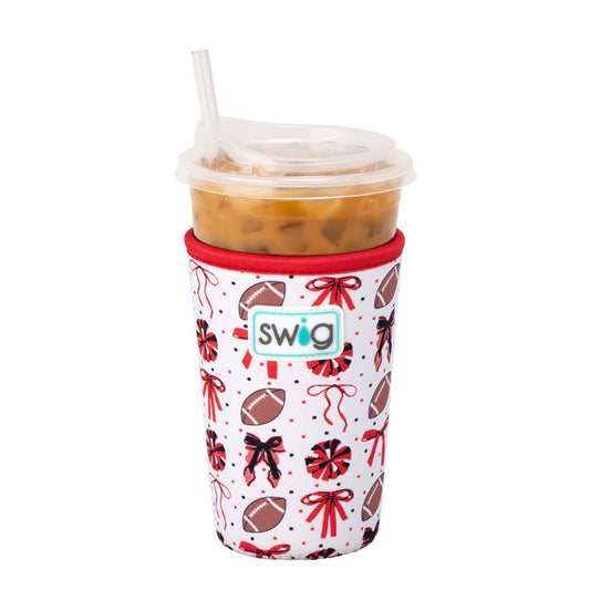 Swig Red + Black We’ve Got Spirit Iced Cup Coolie