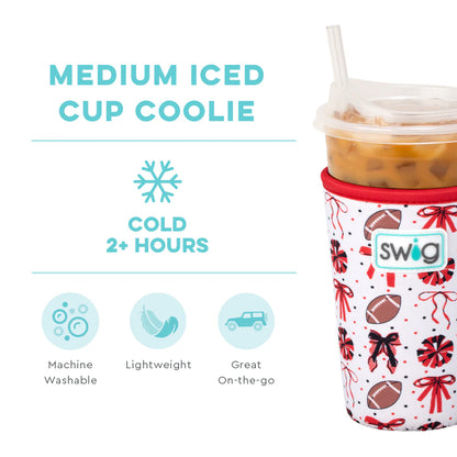 Swig Red + Black We’ve Got Spirit Iced Cup Coolie