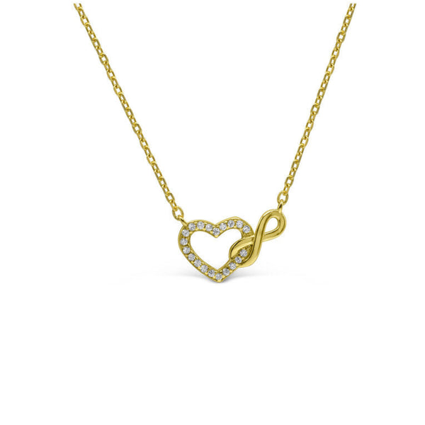 Stia Girl Gold Love You Forever Necklace