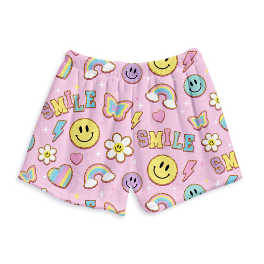 Youth Patch Fuzzy Plush Shorts