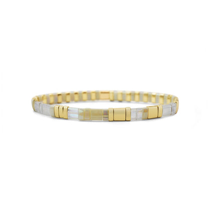 Best Friend - Morse Code Tila Beaded Bracelet