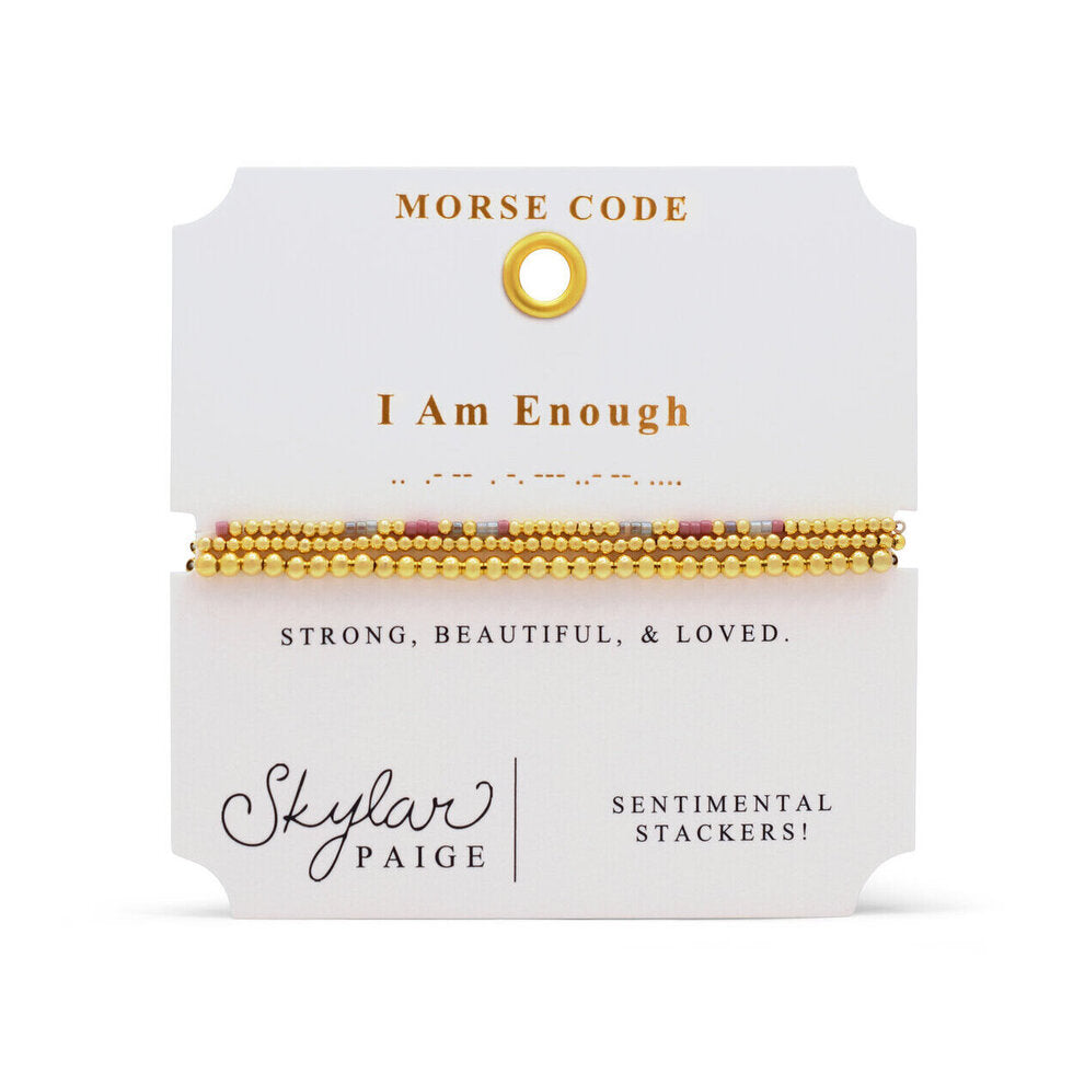 Gold I am Enough - Sentimental Stackers